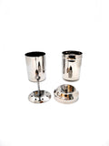 KERAM Coffee Filters Indian Style Small Drip Coffee Maker South Indian 150 ml (5.07 Oz) 2 Cup Coffee Bar Accessories Madras Coffee Filter for Camping Hiking Reusable Permanent Slow Metal Filter